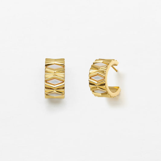 Pediment Mother-of-Pearl Earrings