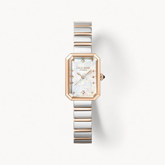 Ms. Lola White Opal Watch with Quick-Release Strap