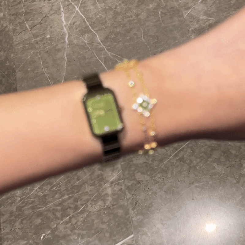 Ms. Lola Green Onyx Watch & Aventurine Star Charm Bracelet Gift Set