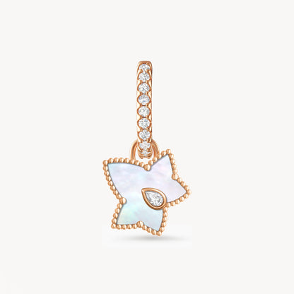 Mother of Pearl Bead Necklace & Drop Earrings Set