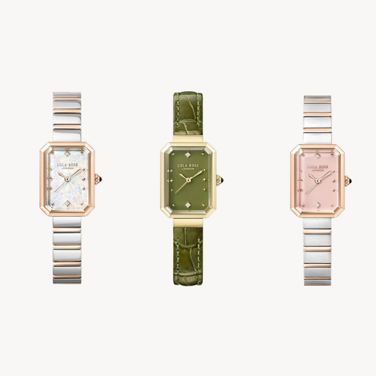 Set Ms. Lola Watches Quartzite Jade + White Opal + Green Onyx